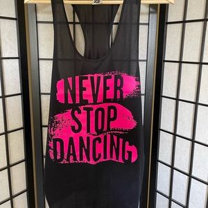 Zumba Never Stop Dancing Tank Top Size Large